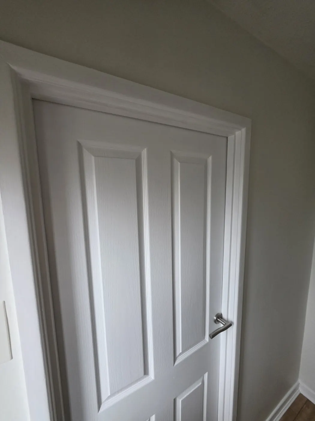 Completed interior woodwork and hallway decorating